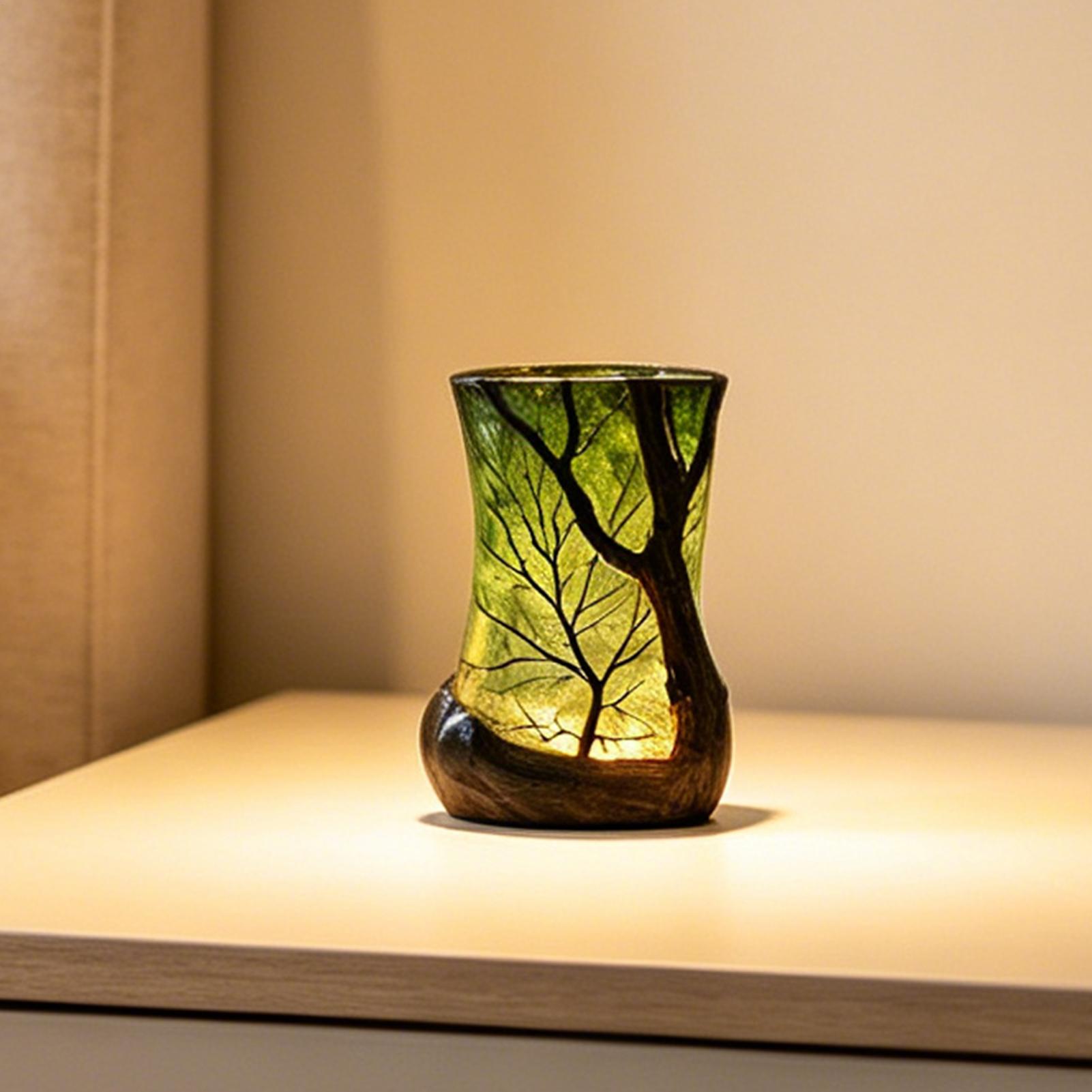 Desk Lamp Led - Bedside Table Lamp Forest Nightlight Decorative