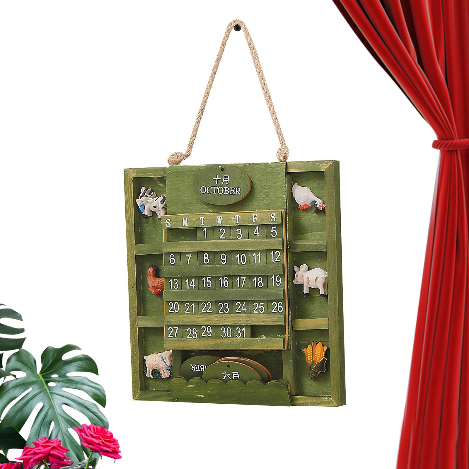 Home Office Gadgets - 2026 DIY Plan Wall Calendar Wood