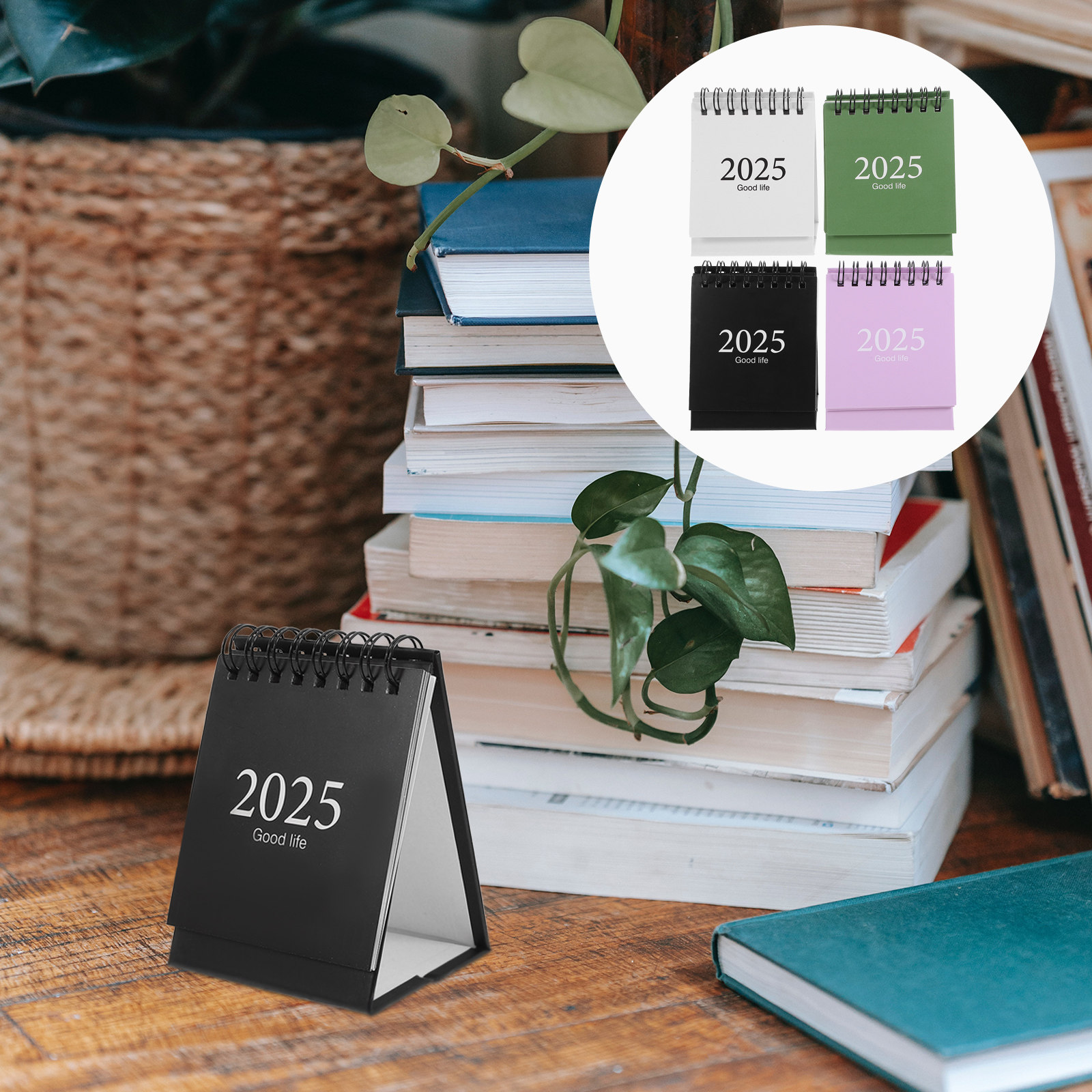 English Home Office - 4Pcs Mini Simple Desk Calendar Set