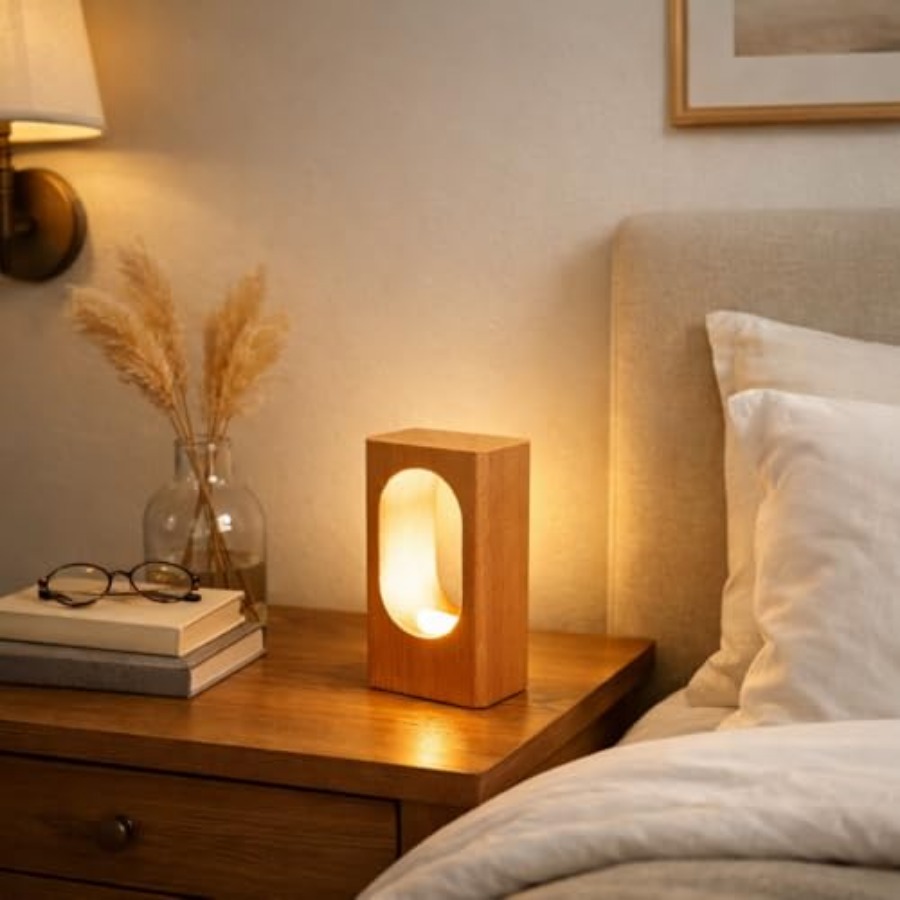 Desk Lamp Led - LED Wood Desk Lamp, Bedroom Bedside