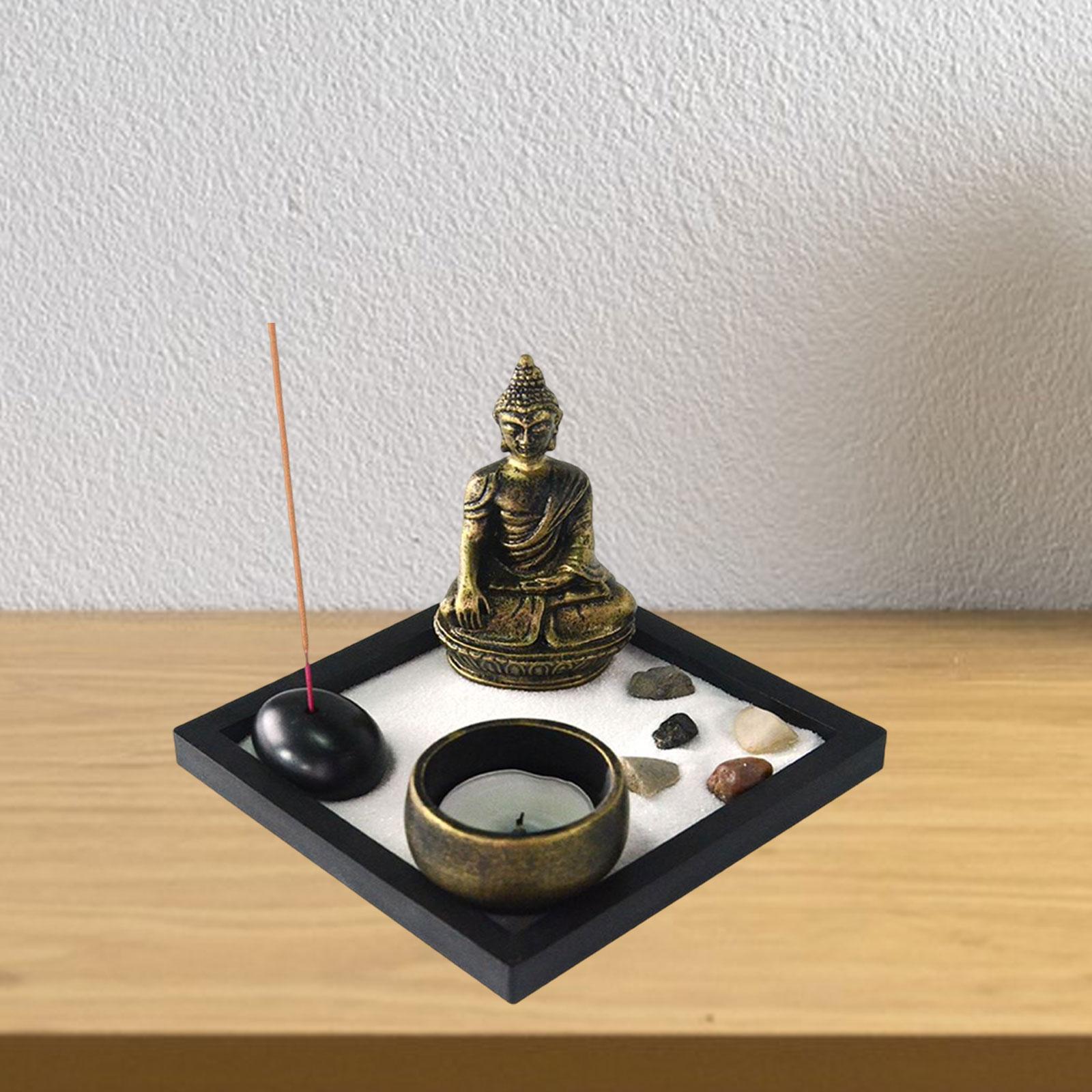 English Home Office - Burner Sand, Hand Crafts Tabletop Buddha