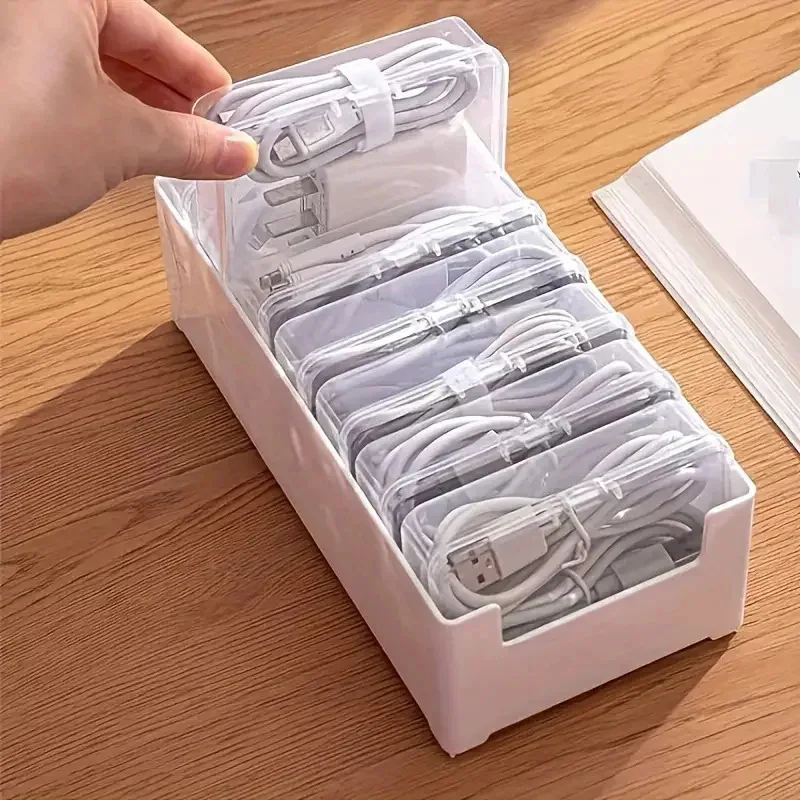 Home Office Gadgets - Data Cable Organizer Box, Winding Cord