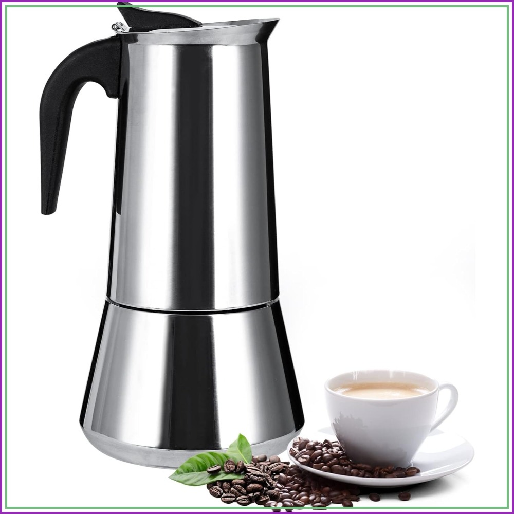 Home Office Moka - 12-Cup Stainless Steel Moka Pot Espresso