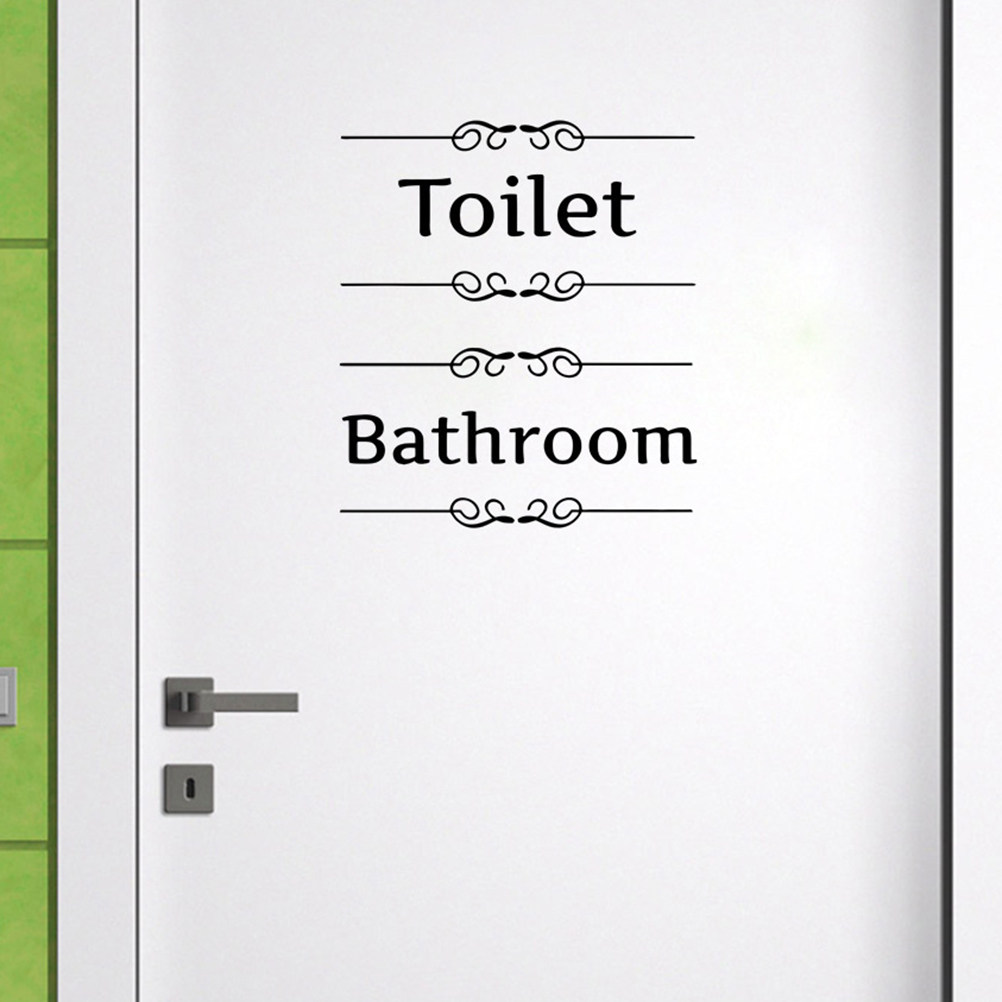 4Pcs Bathroom Wall Stickers To - đánh giá và giá English Home Office