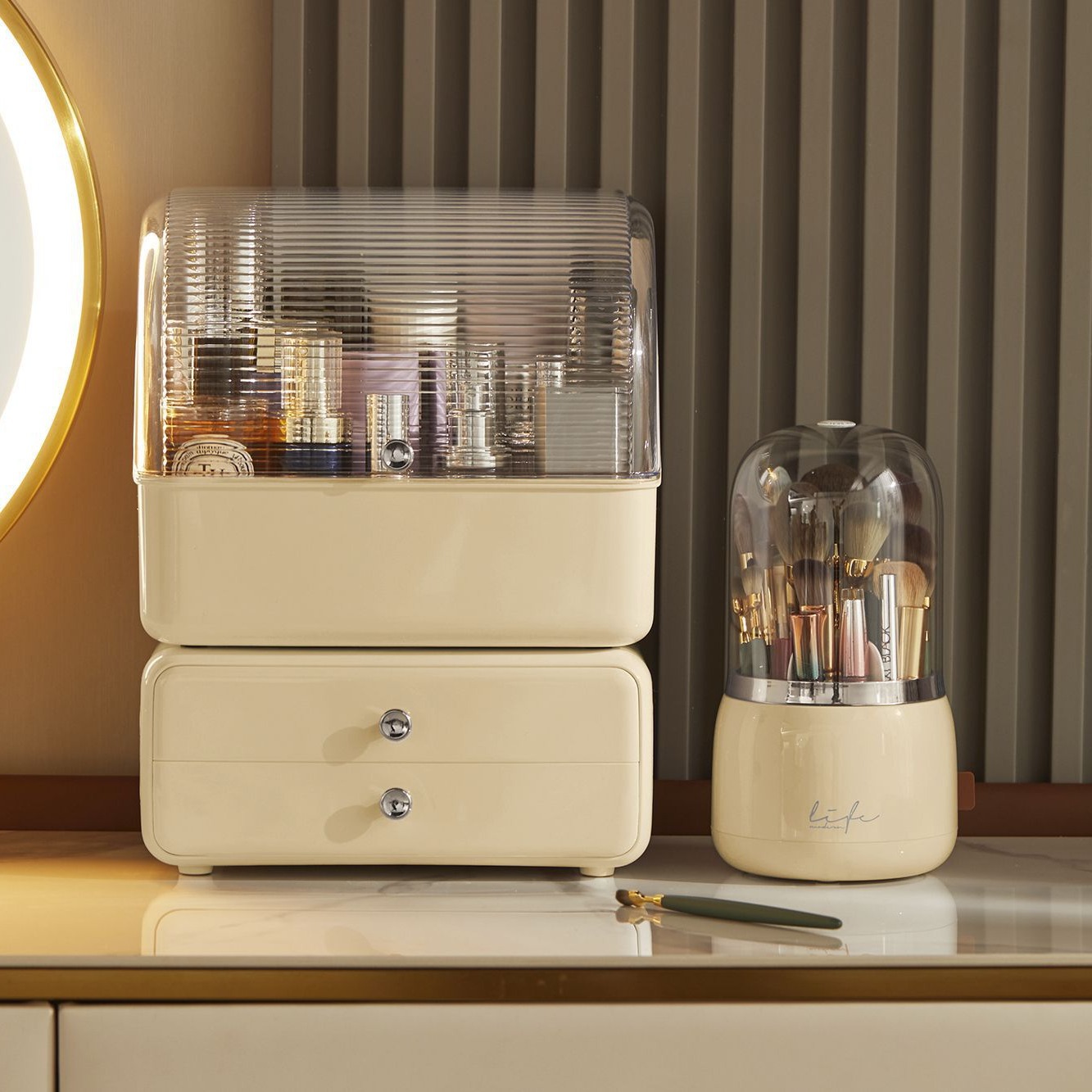 Desktop Cosmetics Storage Box  - đánh giá và giá Home Office Desk With Drawers