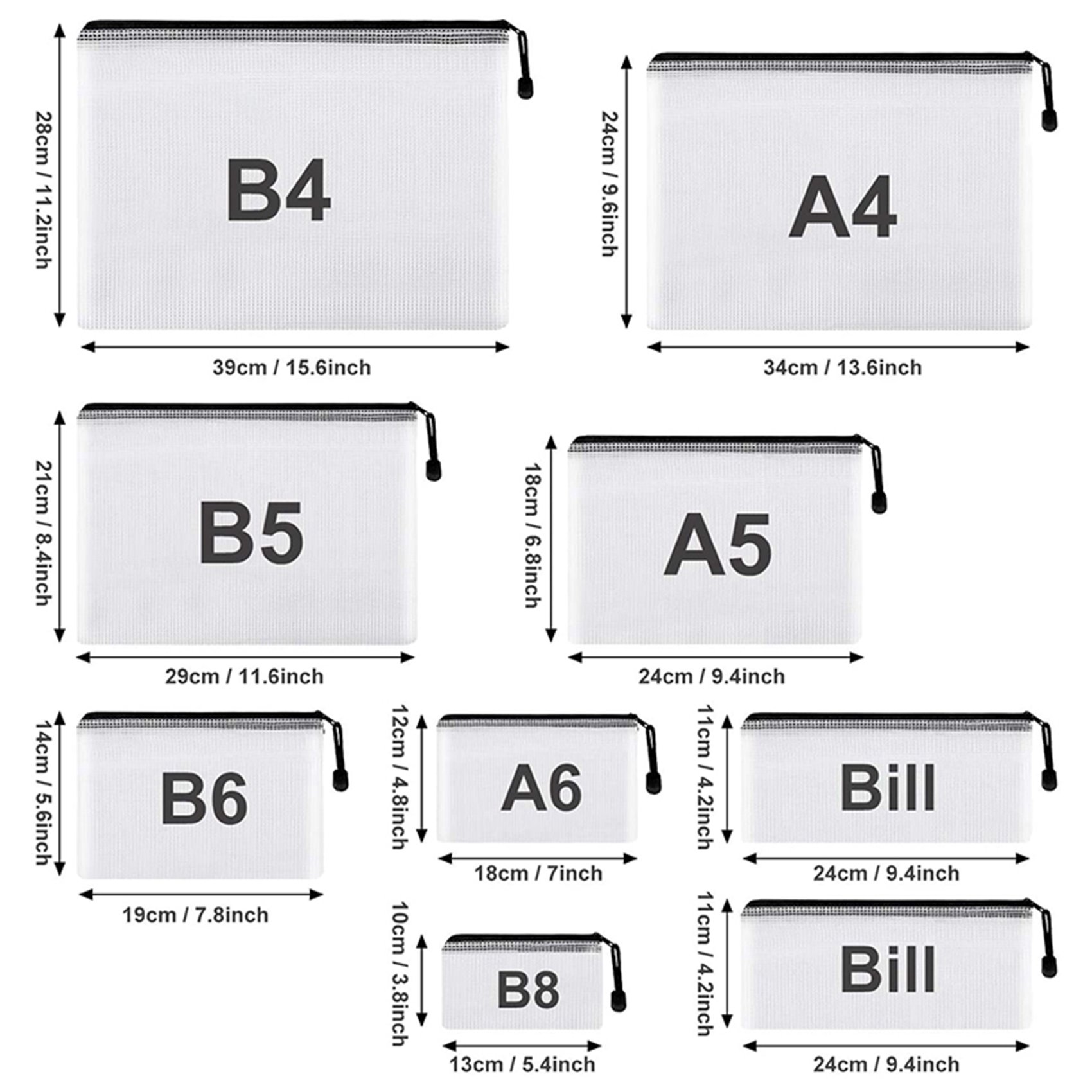 36Pcs Mesh Zipper Pouch Docume - đánh giá và giá Home Office Bagas