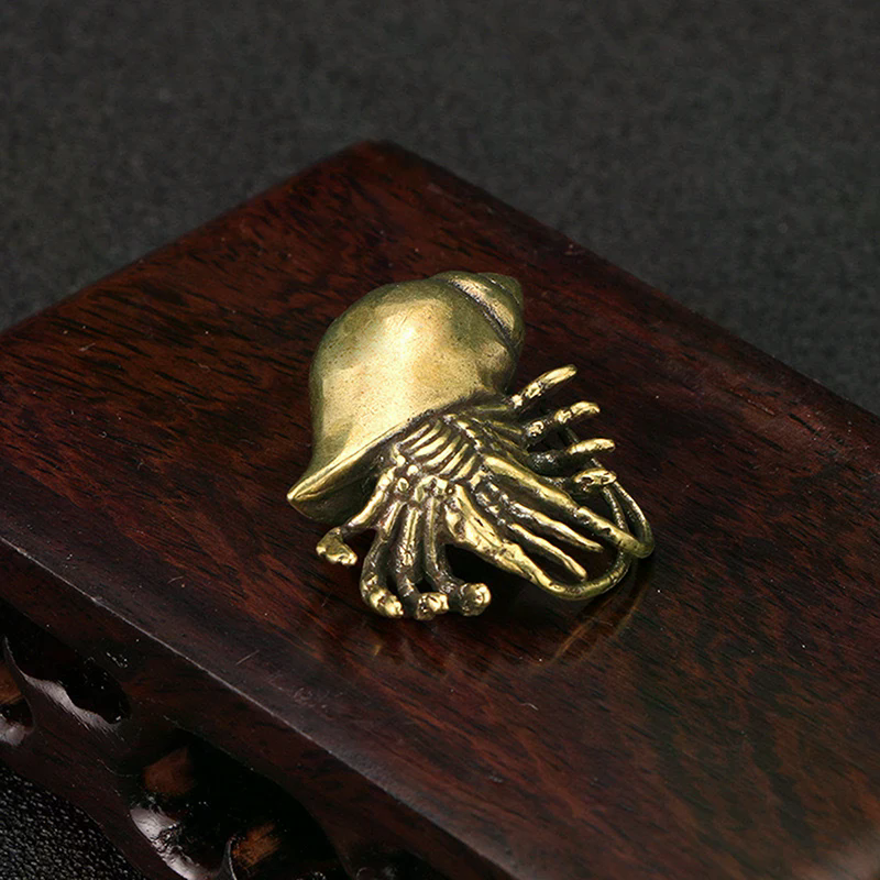 Vintage Brass Hermit Crab Figu - đánh giá và giá English Home Office
