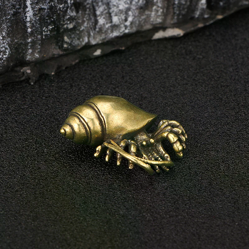 Vintage Brass Hermit Crab Figu - đánh giá và giá English Home Office
