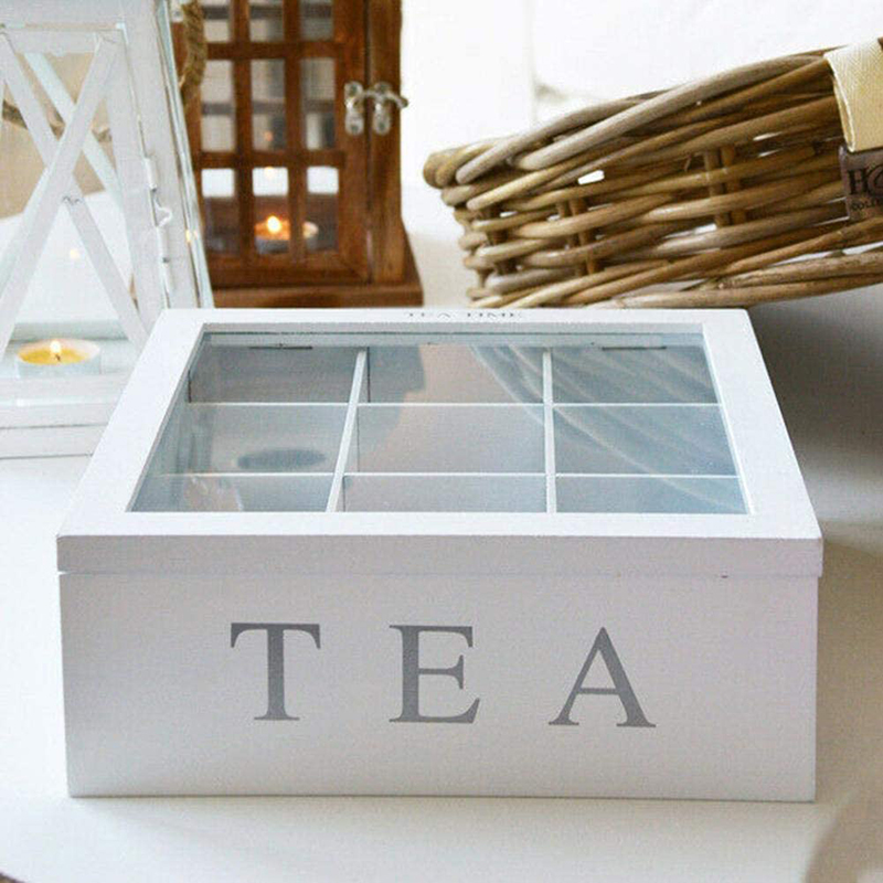 Vintage Wooden Storage Box 9 C - đánh giá và giá Home Office Bagas