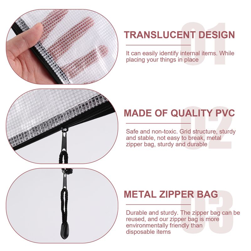 18Pcs Mesh Zipper Pouch Docume - đánh giá và giá Home Office Bagas