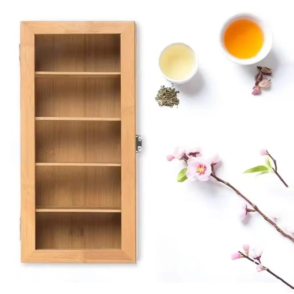 New Bamboo Tea bag Storage Box - đánh giá và giá Home Office Bagas