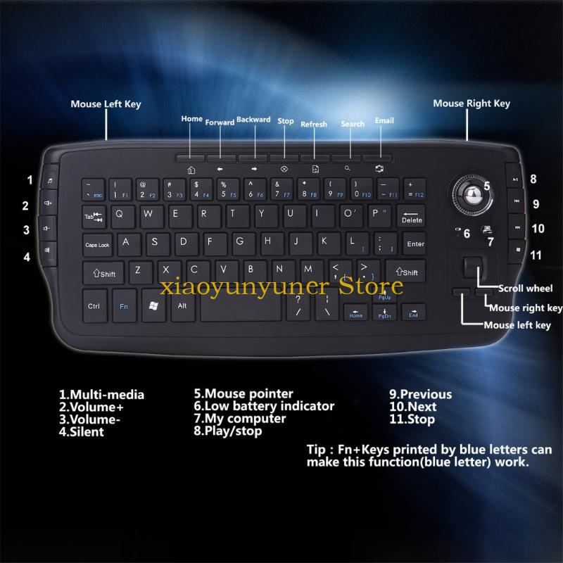 Trackball Wireless 2.4G Keyboa - đánh giá và giá English Home Office