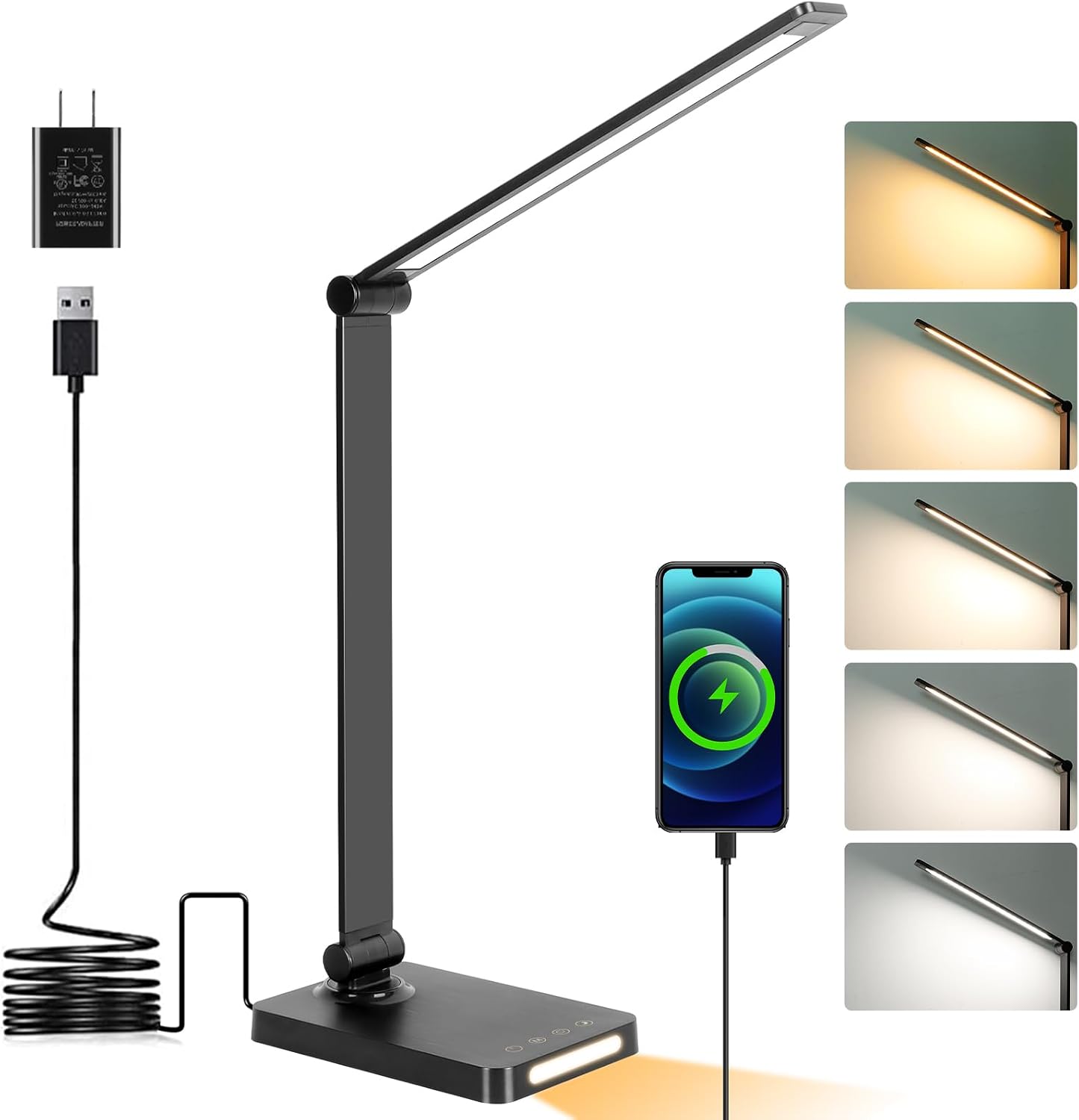 LED Desk Lamp with USB Ports,  - đánh giá và giá Desk Lamp Led