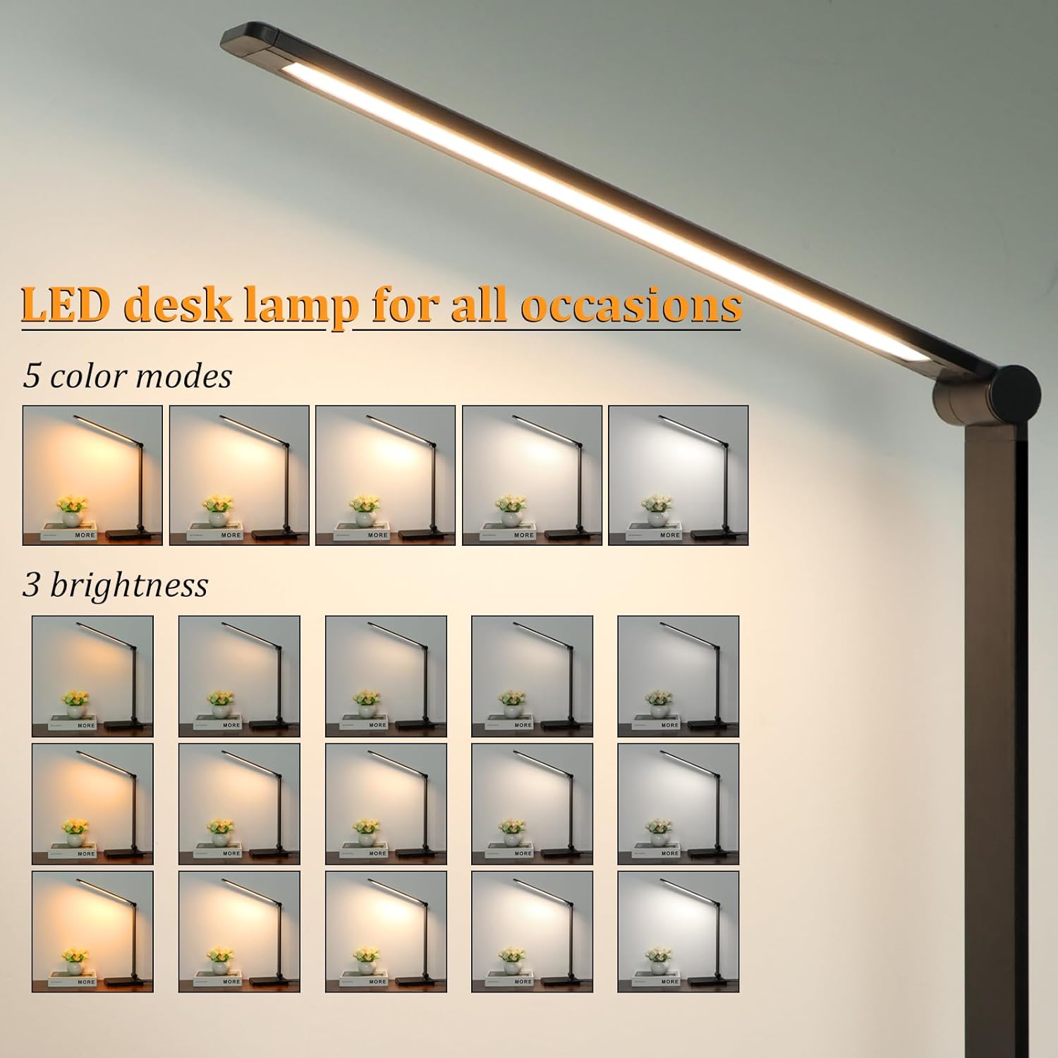 LED Desk Lamp with USB Ports,  - đánh giá và giá Desk Lamp Led