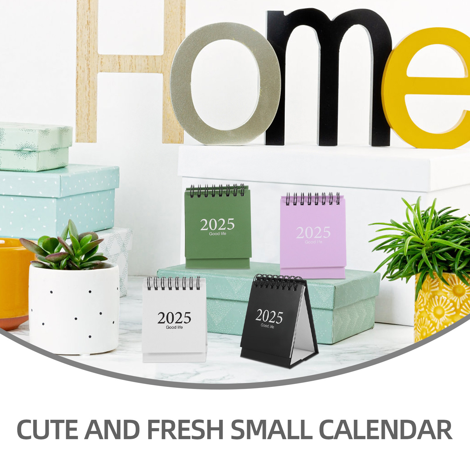 4Pcs Mini Simple Desk Calendar - đánh giá và giá English Home Office