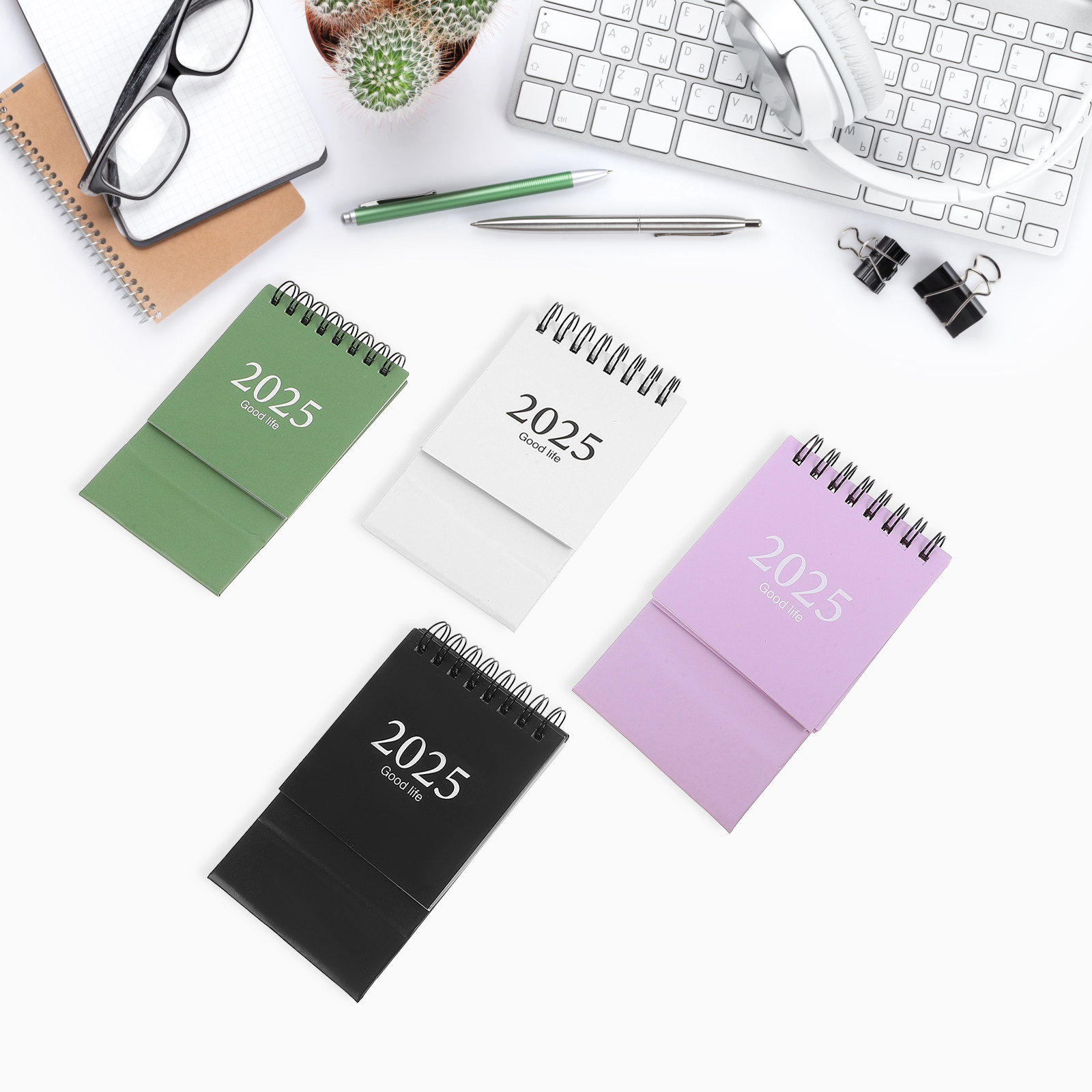 4Pcs Mini Simple Desk Calendar - đánh giá và giá English Home Office
