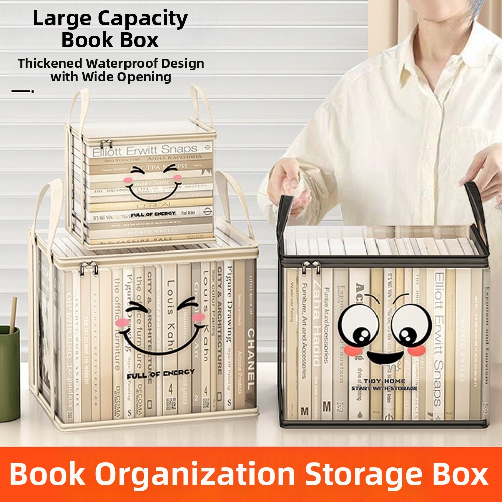 Large Square Book Storage Bag  - đánh giá và giá Home Office Bagas
