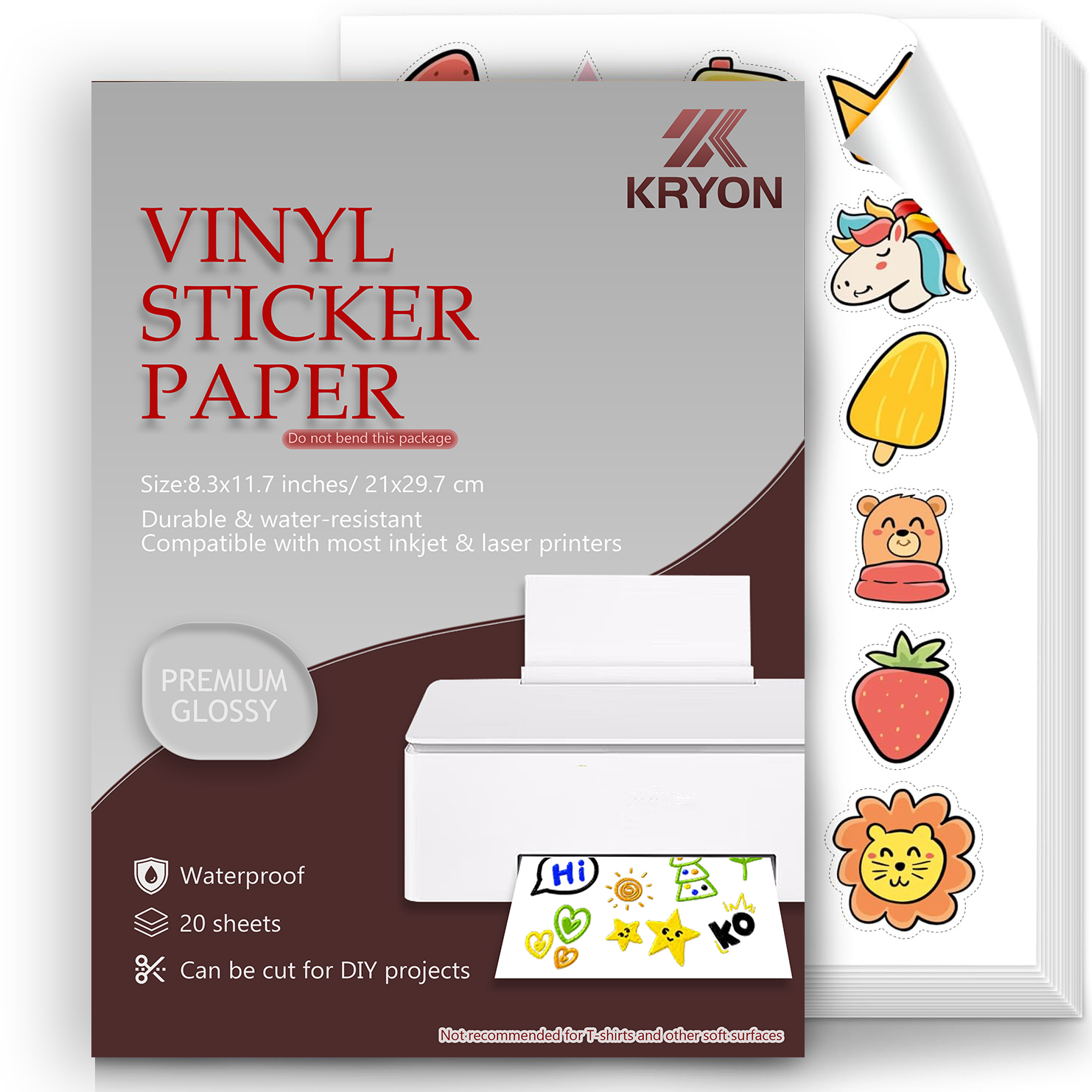 Glossy White Printable Vinyl S - đánh giá và giá Label Maker Machine
