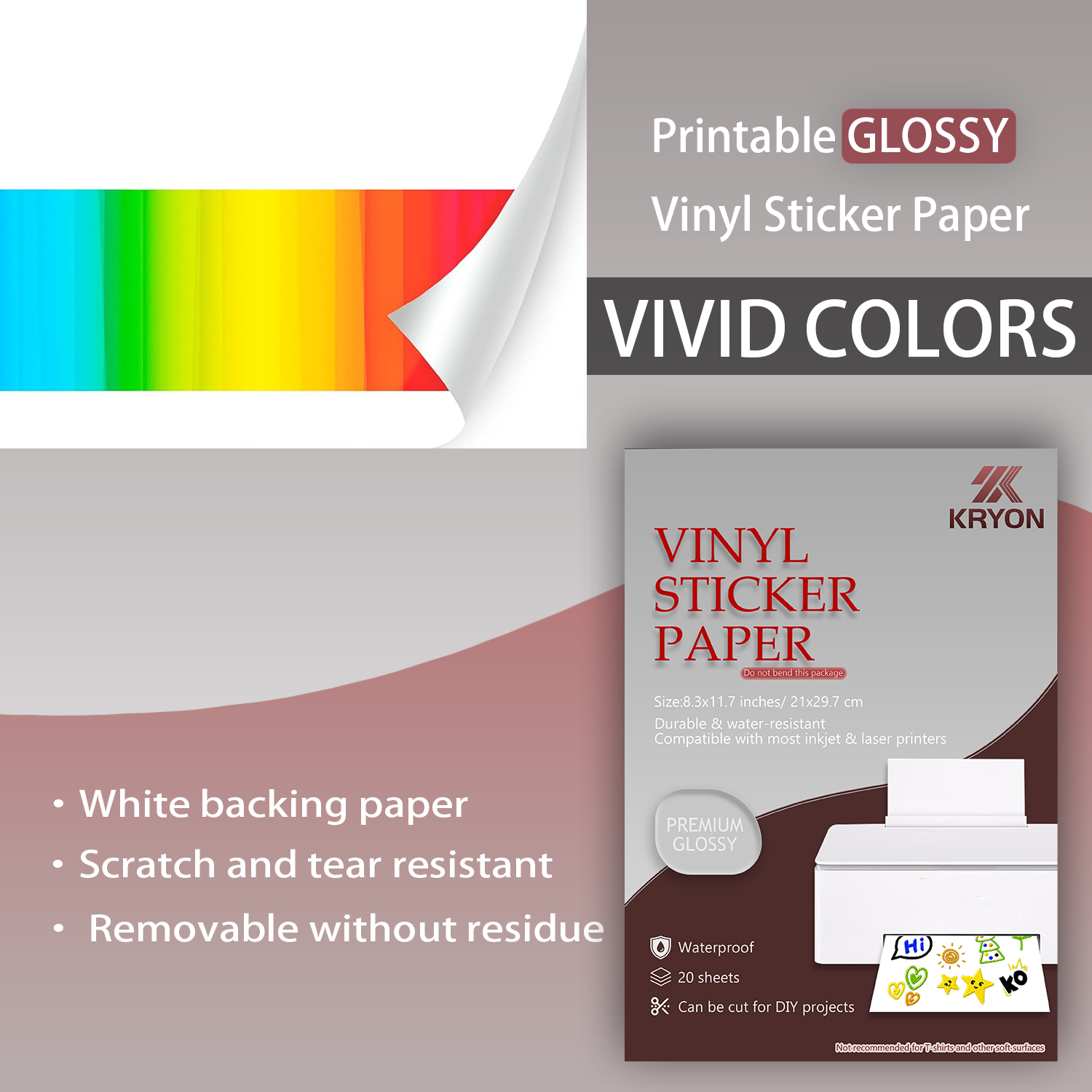 Glossy White Printable Vinyl S - đánh giá và giá Label Maker Machine