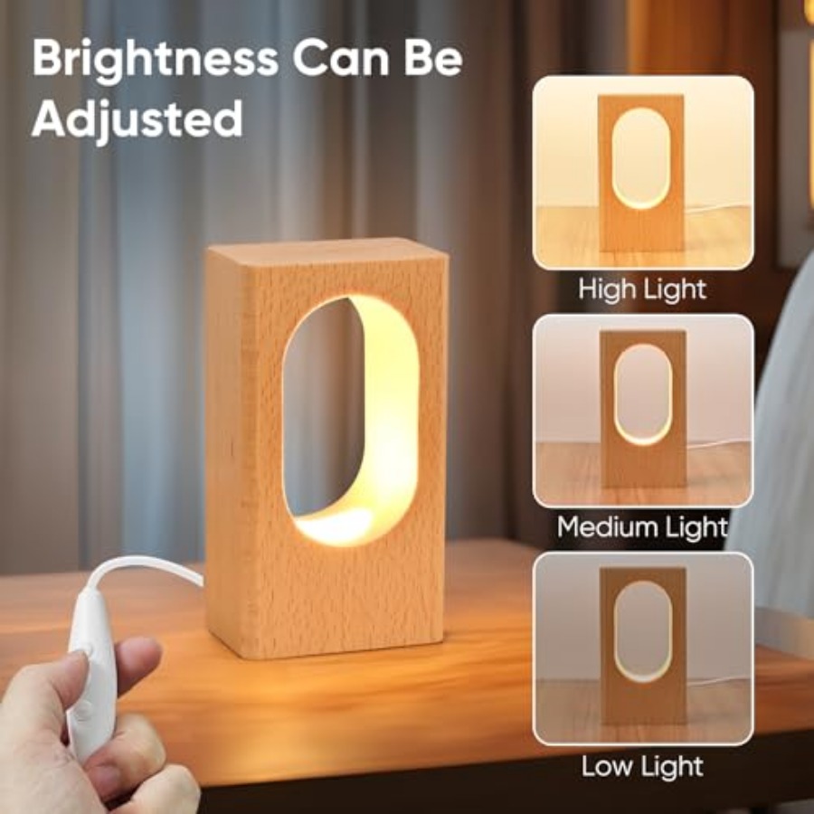 LED Wood Desk Lamp, Bedroom Be - đánh giá và giá Desk Lamp Led