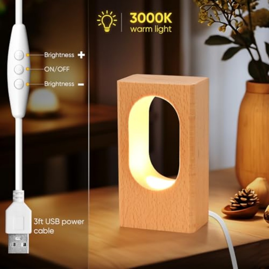 LED Wood Desk Lamp, Bedroom Be - đánh giá và giá Desk Lamp Led