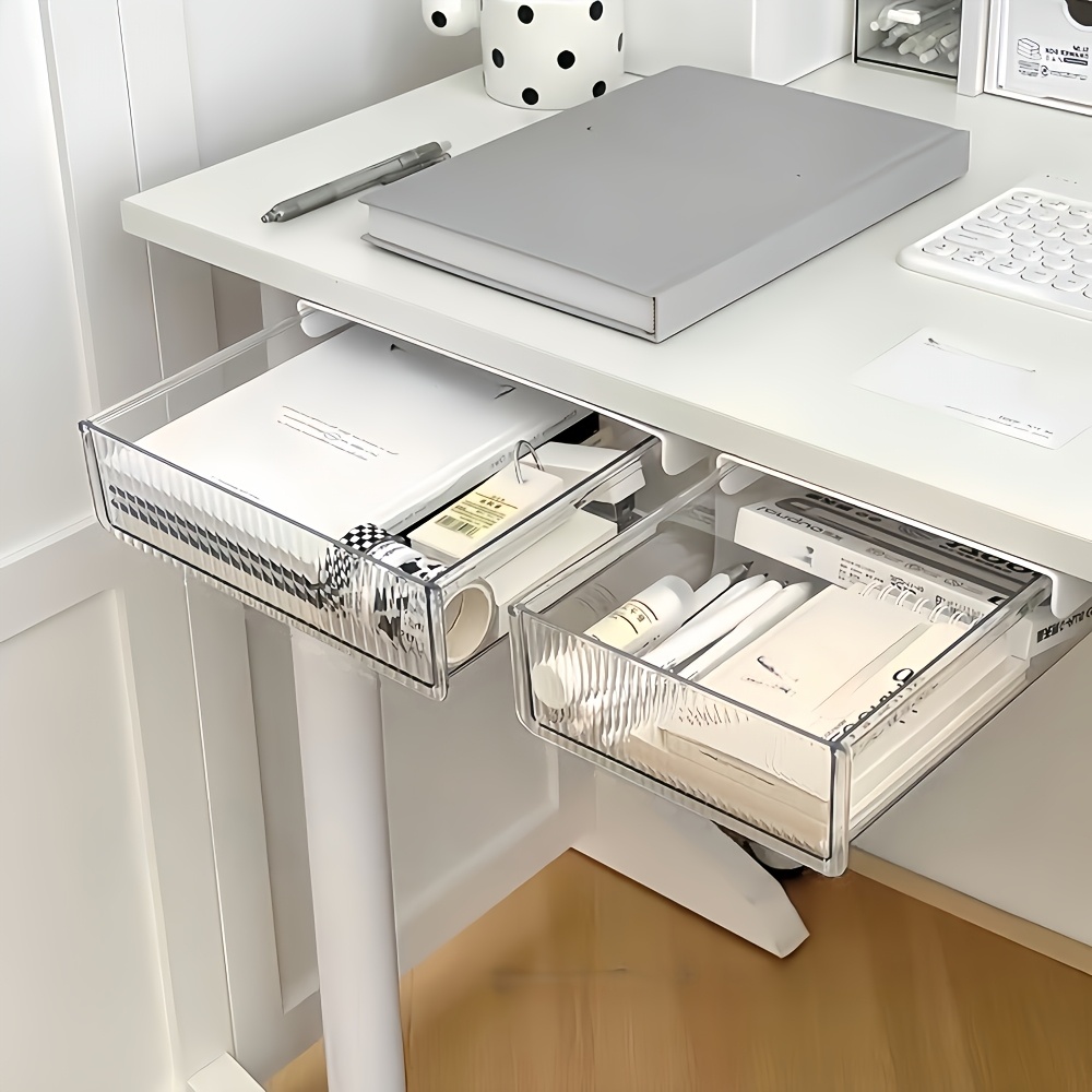 1pc Under Desk Clear Drawer Or - đánh giá và giá Home Office Desk With Drawers