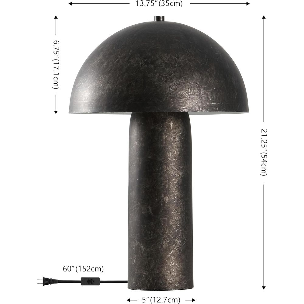 Antique Black 21-inch Mushroom - đánh giá và giá Desk Lamp Led