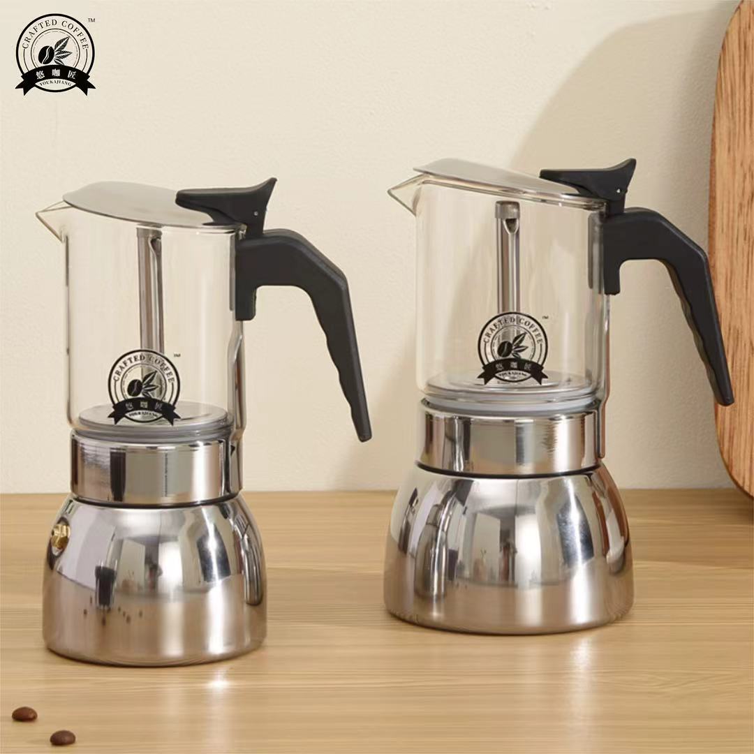 4/6 See-Through Moka Pot: High - đánh giá và giá Home Office Moka