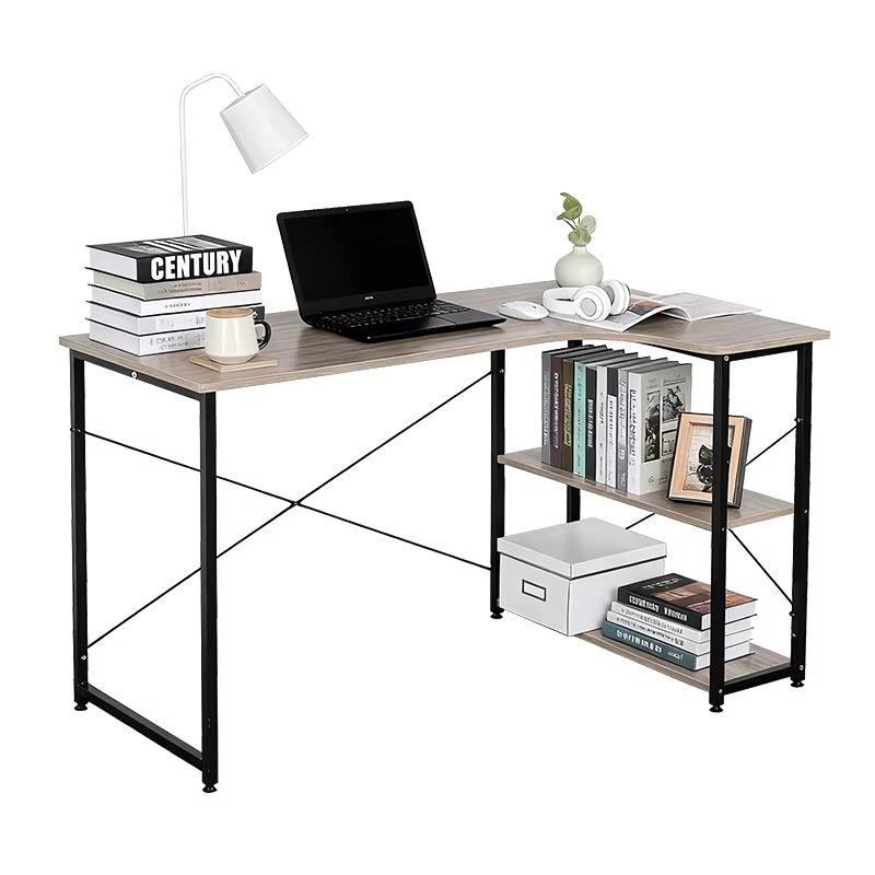 L Shaped Corner Desk With Book - đánh giá và giá Home Office Desk With Drawers