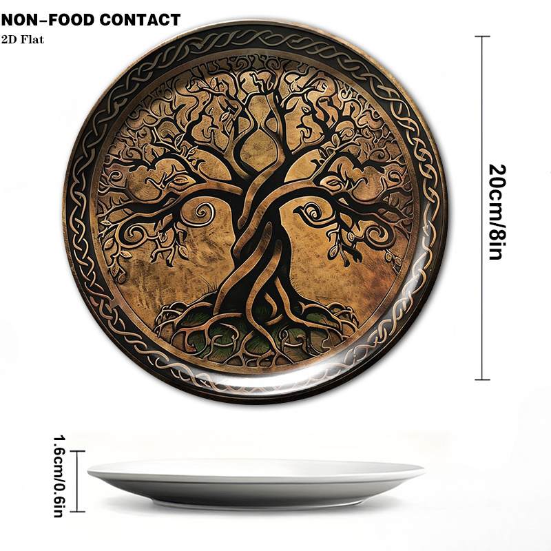 1pc Round Ceramic Wall Plate w - đánh giá và giá Home Office Contact