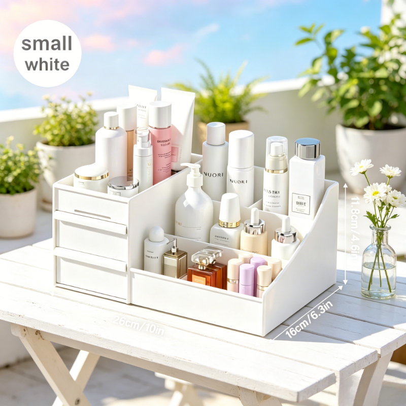 Desktop White Plastic Makeup S - đánh giá và giá Home Office Desk With Drawers