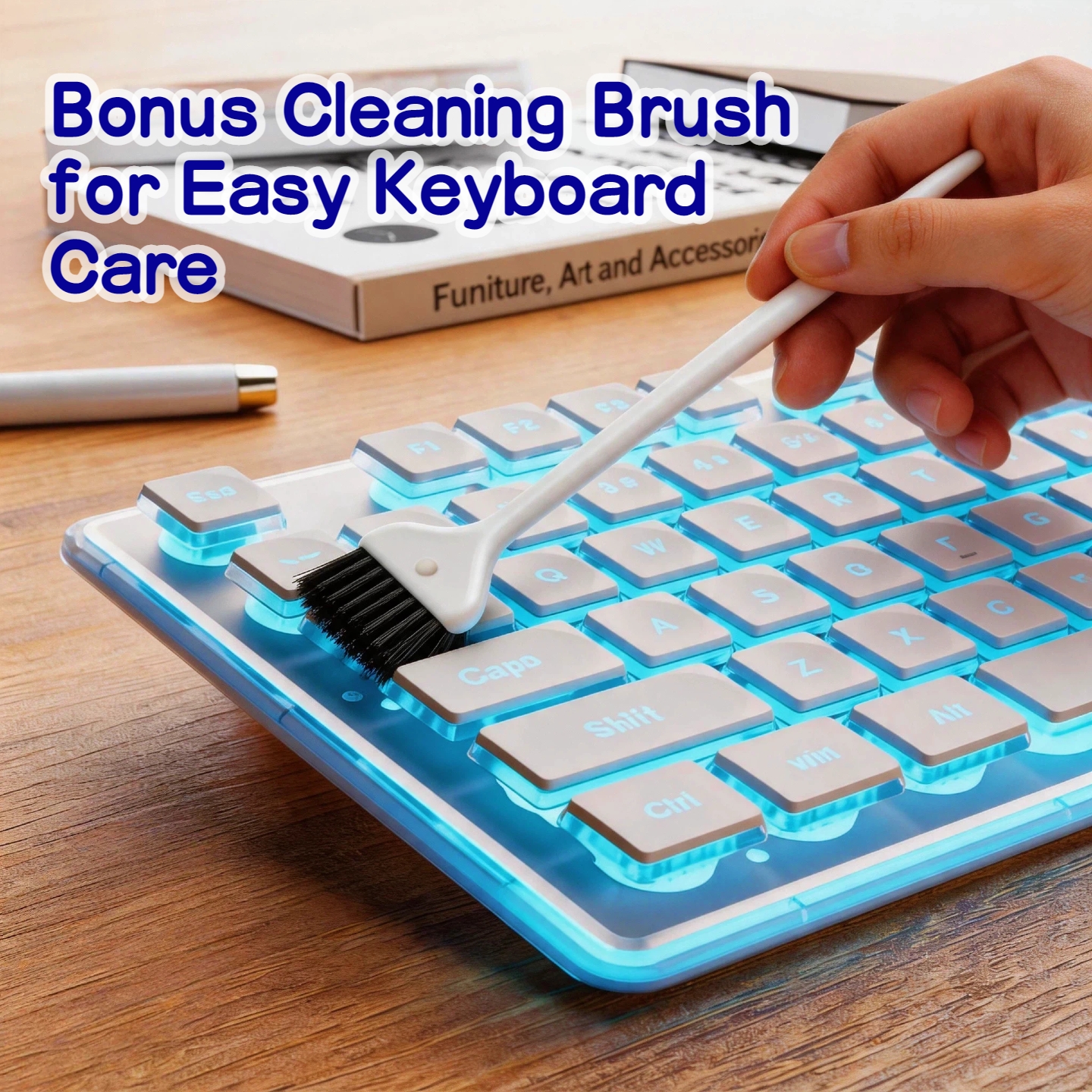 Wired LED Keyboard 104 Keys Fu - đánh giá và giá English Home Office