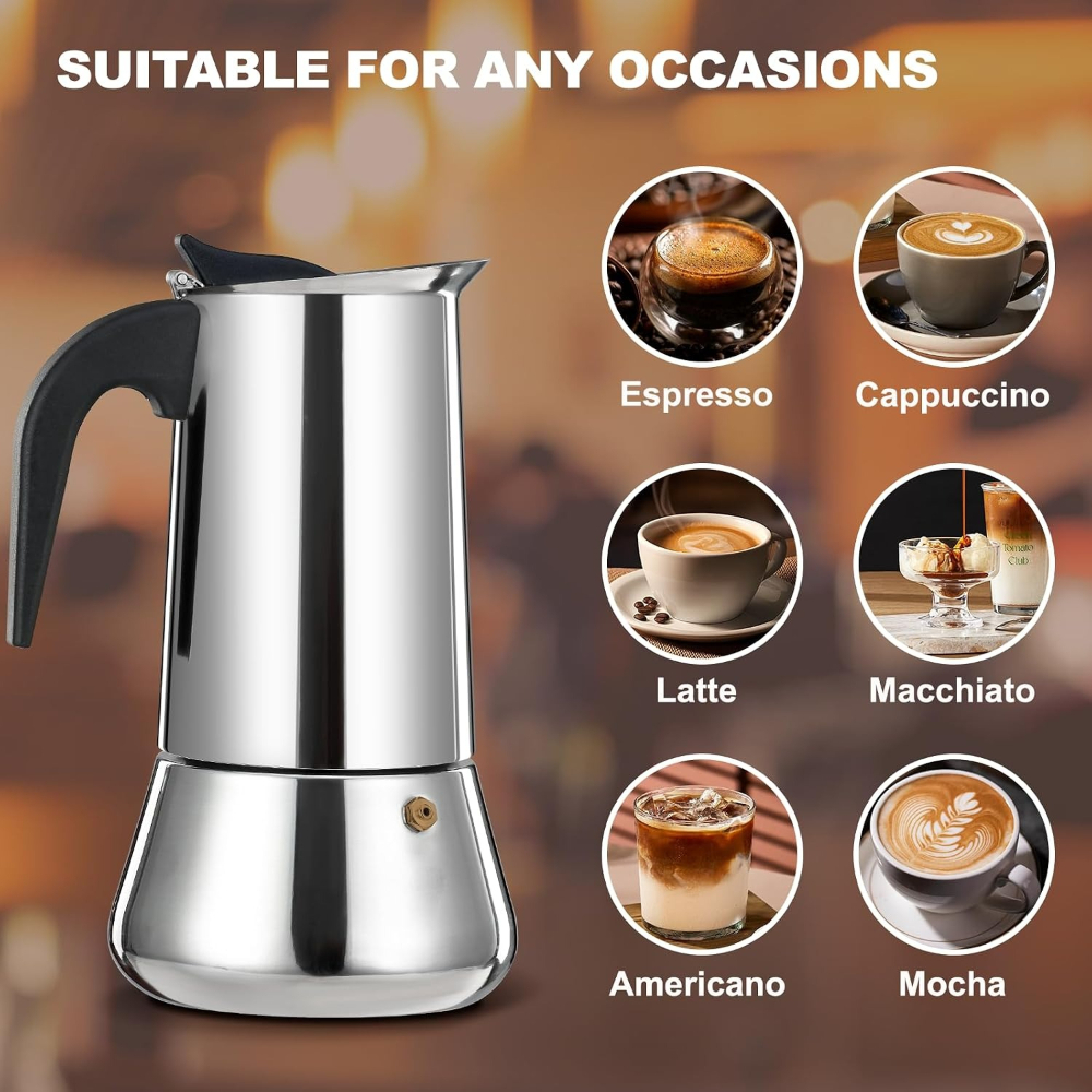 Premium 12 Cup 600ml/20OZ Stai - đánh giá và giá Home Office Moka