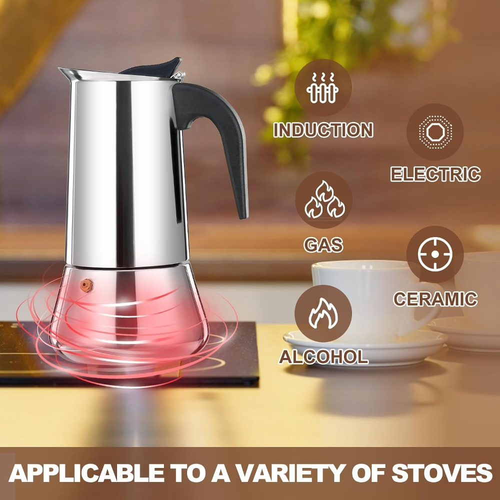 Premium 12 Cup 600ml/20OZ Stai - đánh giá và giá Home Office Moka