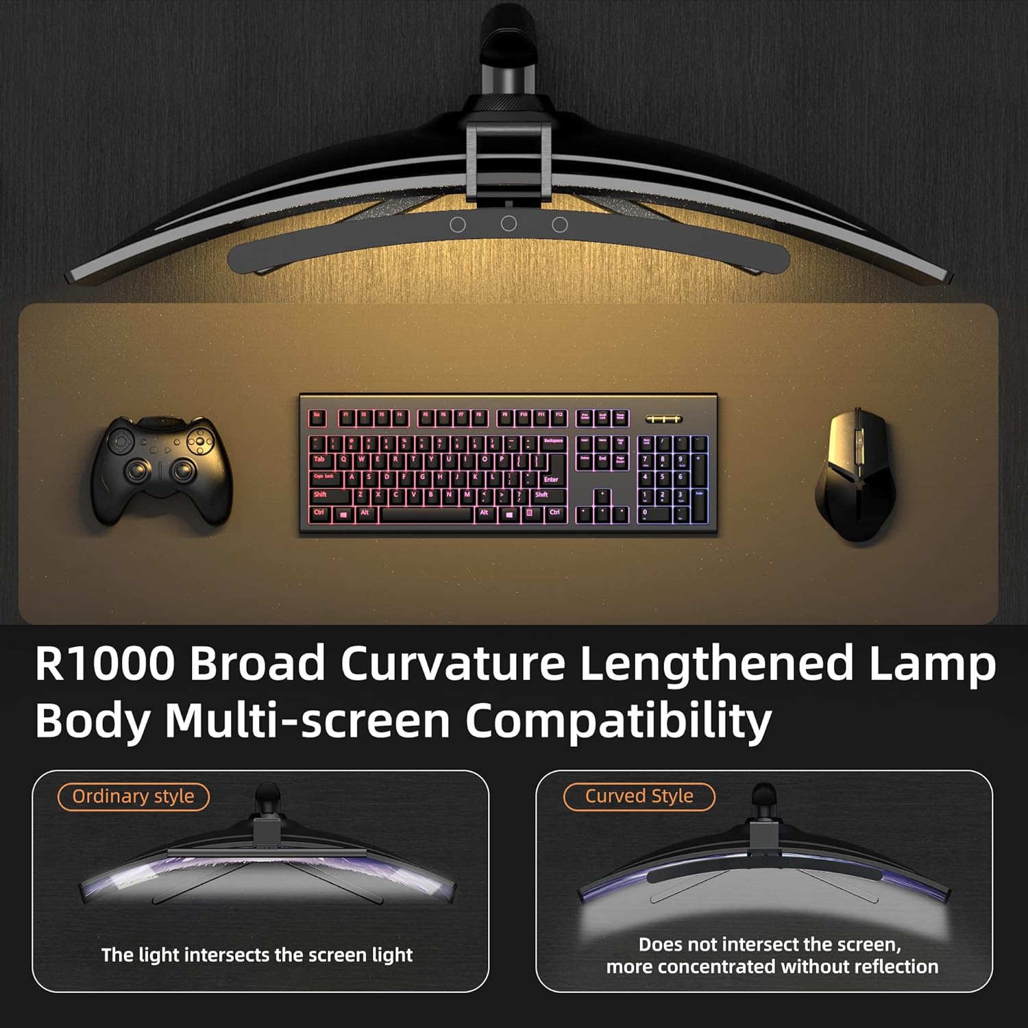Curved Monitor Light Bar 3 Col - đánh giá và giá Home Office Gadgets