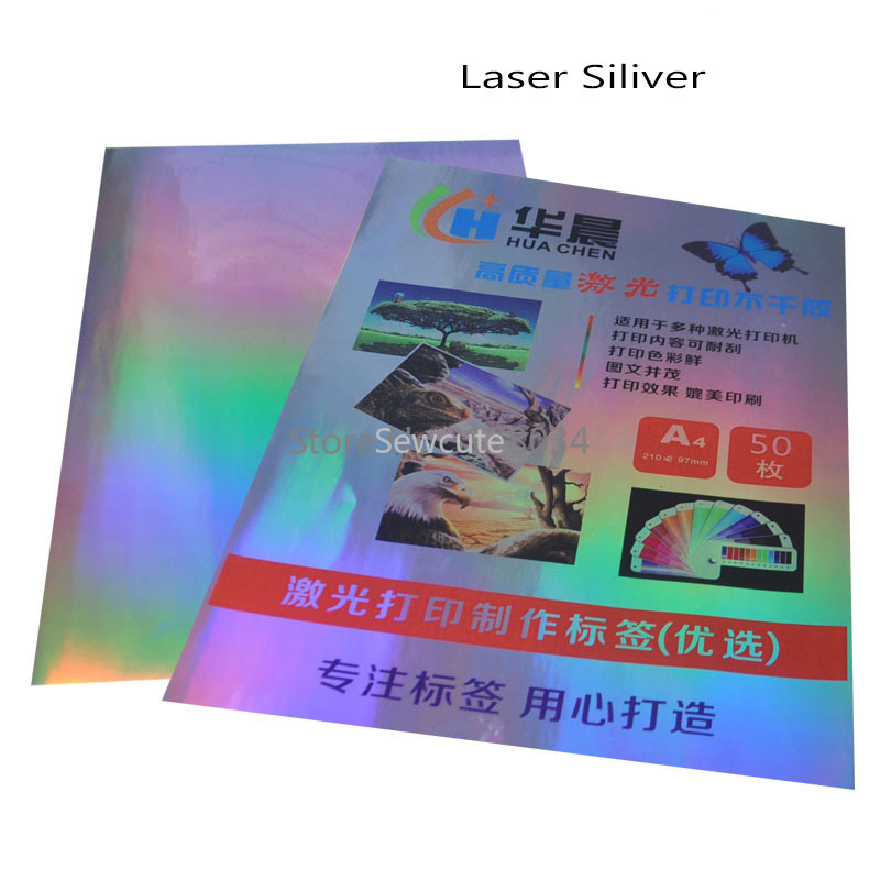 50pcs A4 blank Gold Transparen - đánh giá và giá Label Maker Machine
