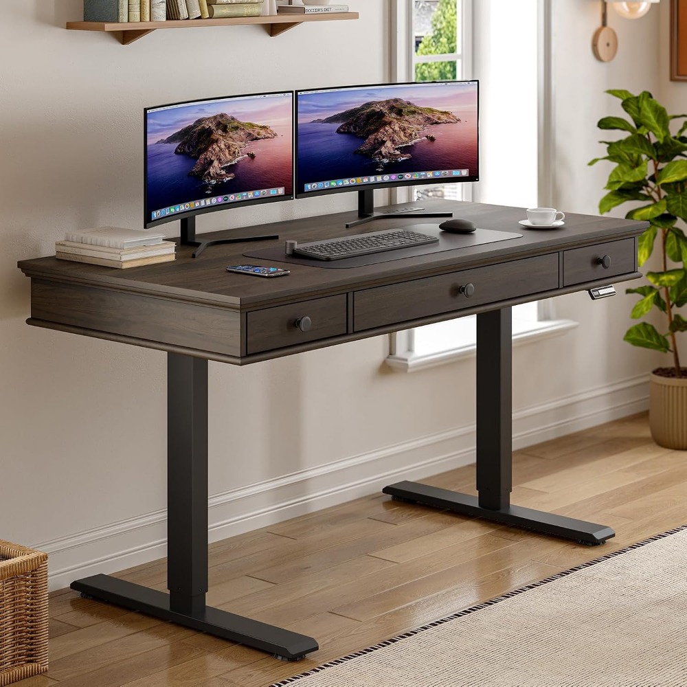 Electric Height Adjustable Sta - đánh giá và giá Home Office Desk With Drawers