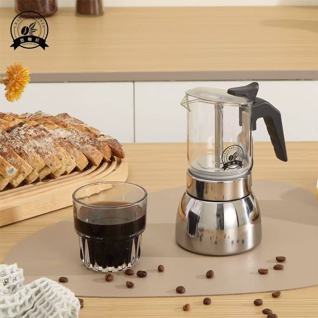 4/6 See-Through Moka Pot: High - đánh giá và giá Home Office Moka