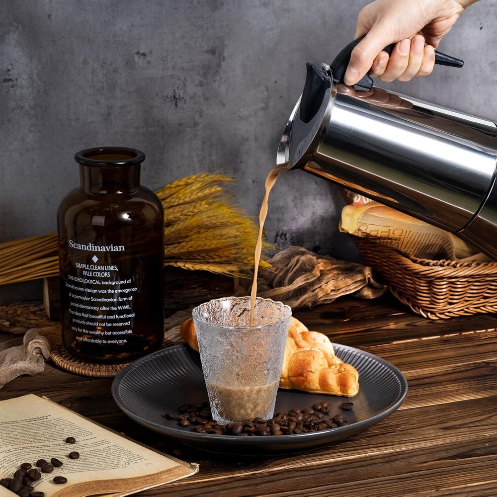 12-Cup Stainless Steel Moka Po - đánh giá và giá Home Office Moka