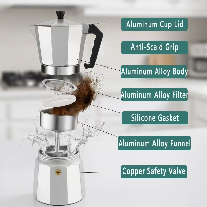 TRALOW Italian Stovetop Espres - đánh giá và giá Home Office Moka