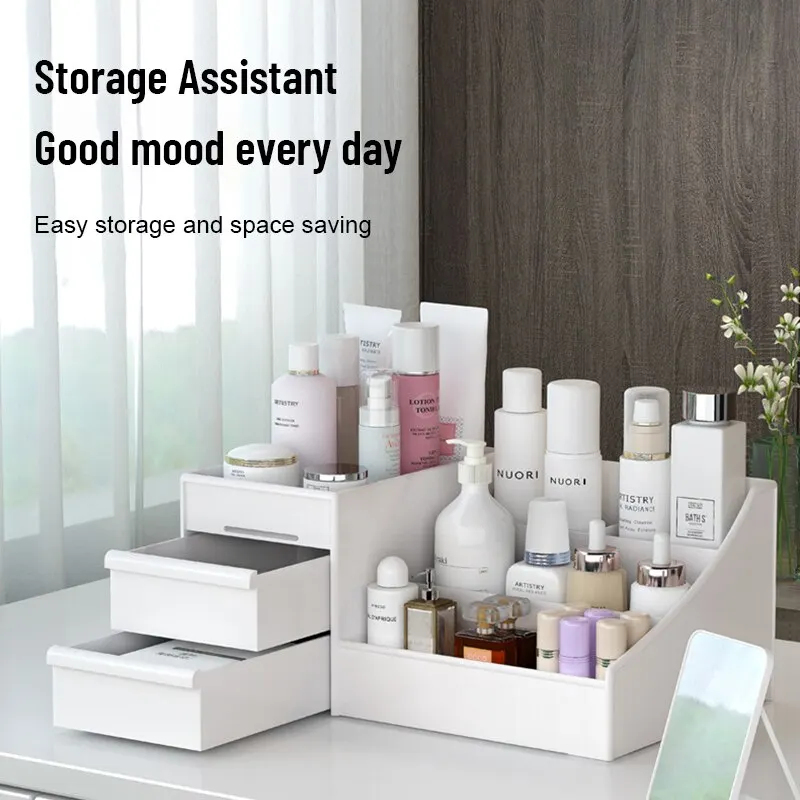 1pc White Drawer Makeup Storag - đánh giá và giá Home Office Desk With Drawers