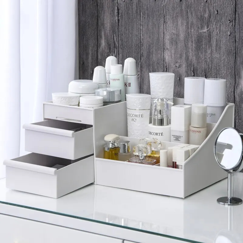 1pc White Drawer Makeup Storag - đánh giá và giá Home Office Desk With Drawers