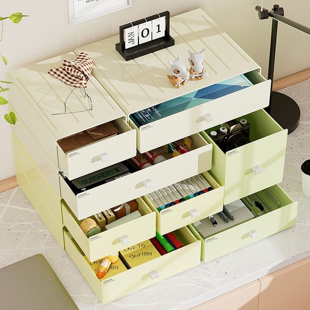 Colorful Desktop Stackable Org - đánh giá và giá Home Office Desk With Drawers