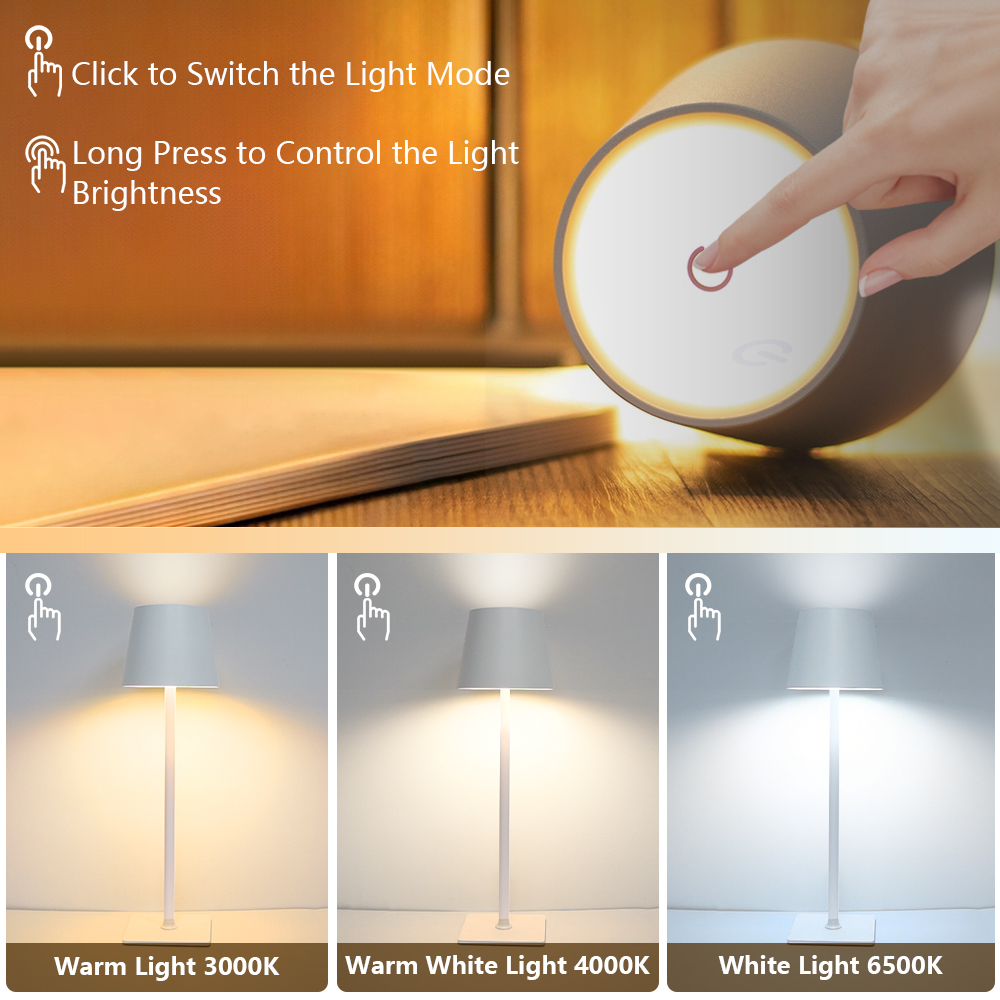 LED Rechargeable Desk Light Wi - đánh giá và giá Desk Lamp Led