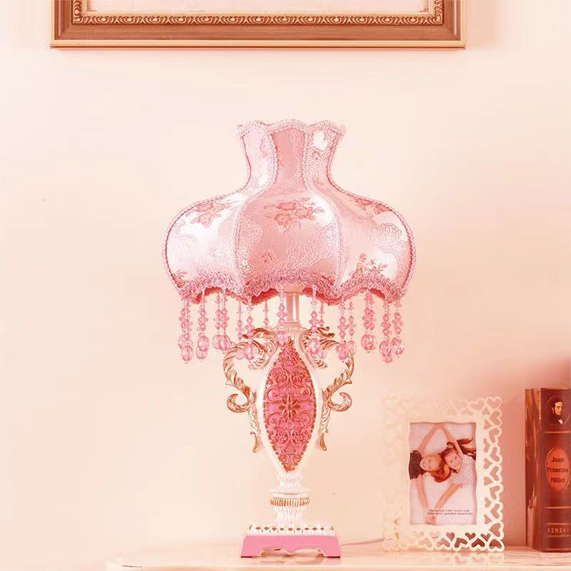 European Pink Table Lamp Luxur - đánh giá và giá Desk Lamp Led