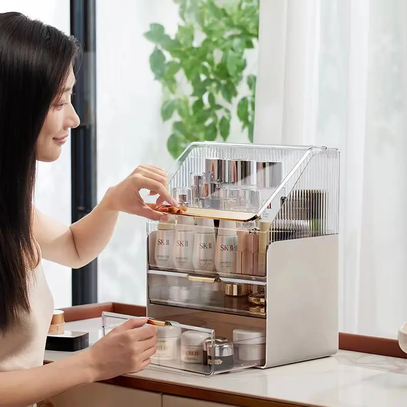 Desktop Makeup Container Drawe - đánh giá và giá Home Office Desk With Drawers